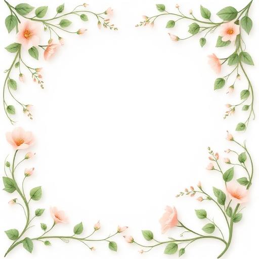 Floral Nature frame